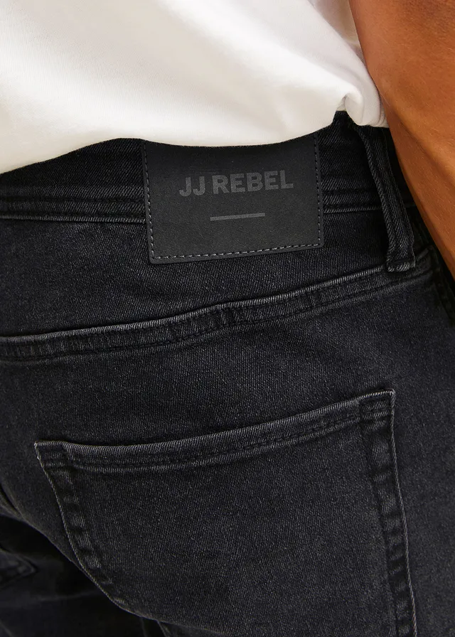 Džíny JJ REBEL, Slim Fit • černý denim • bonprix obchod