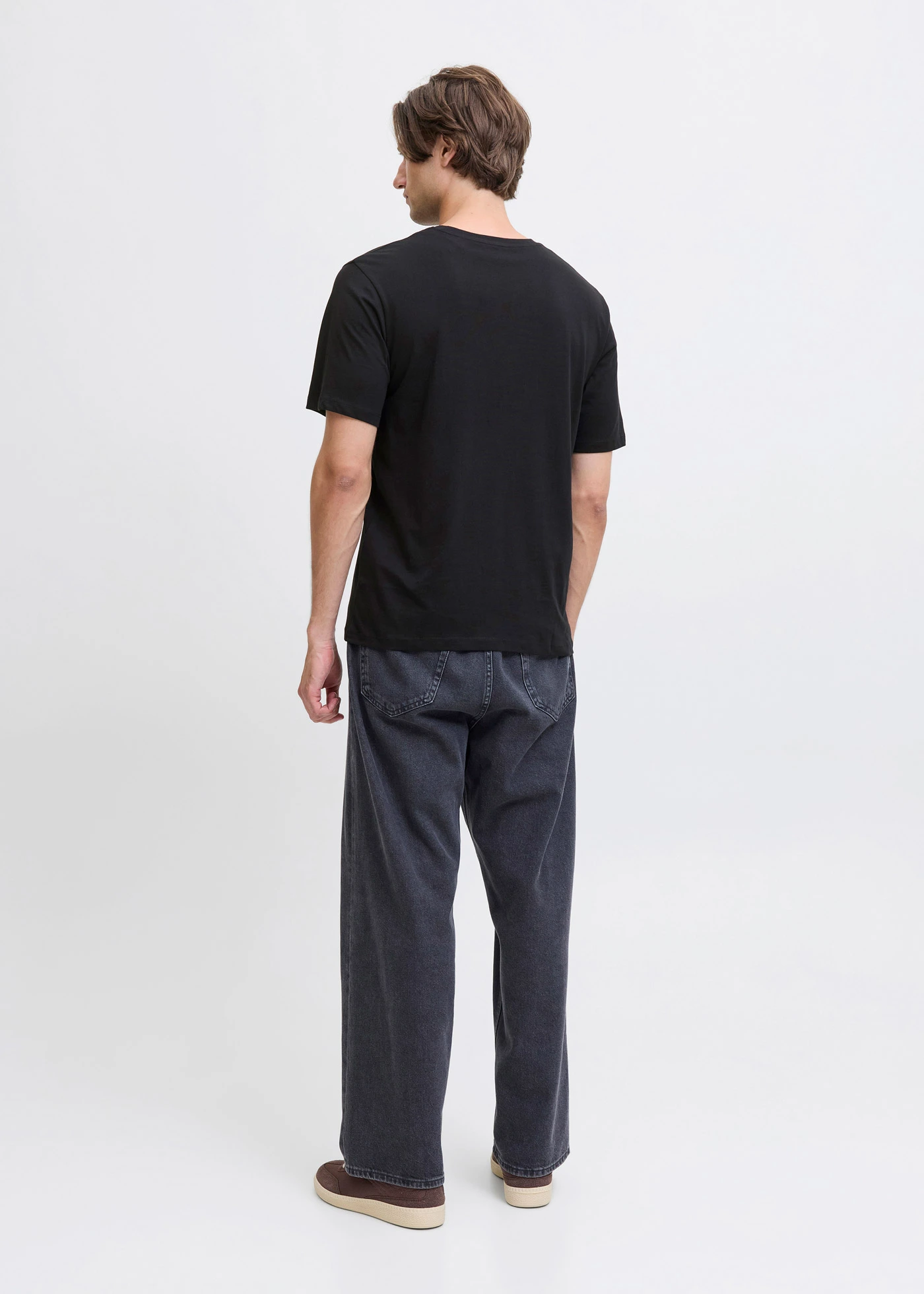 T-shirt JJ REBEL loose, 100% coton • noir imprimé • Boutique bonprix