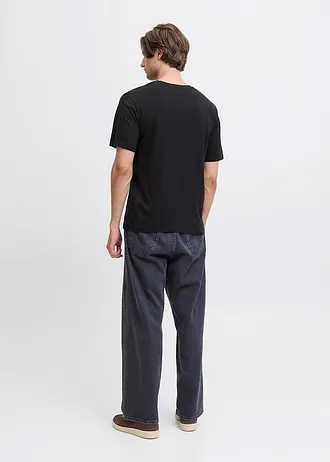 T-shirt JJ REBEL z czystej bawełny, loose fit • czarny • sklep bonprix