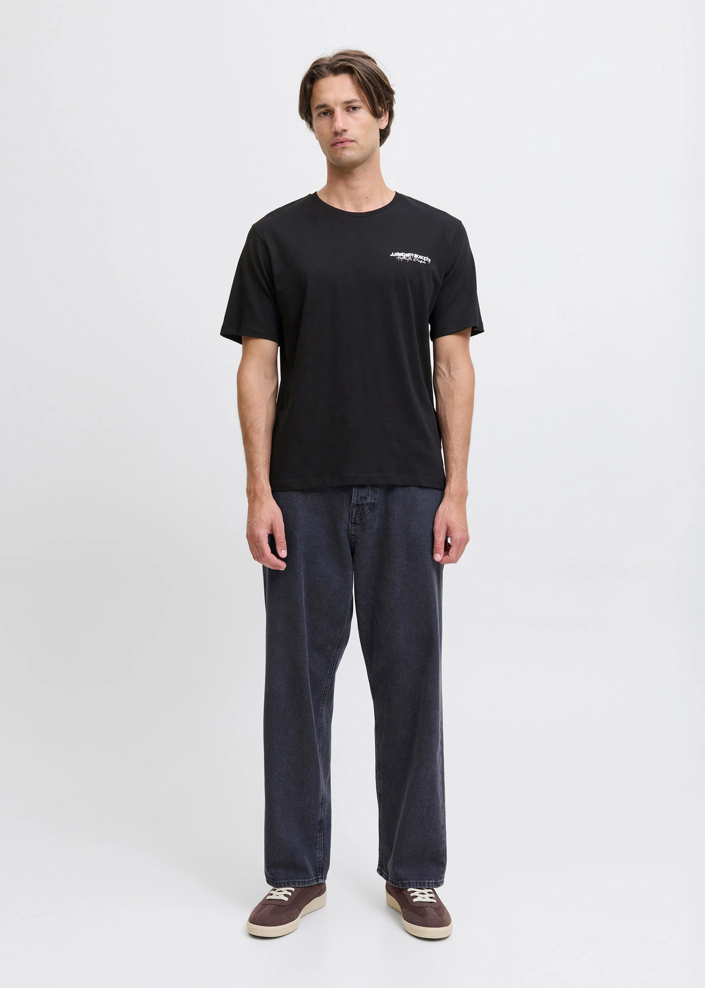 JJ REBEL póló tiszta bio-pamutból, Loose Fit • fekete + mintás • bonprix áruház