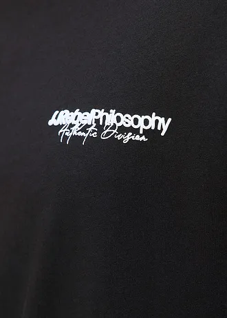 JJ REBEL T-shirt van puur katoen, loose fit • zwart met print • bonprix online shop