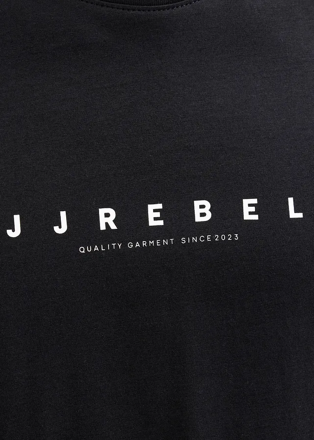 T-shirt JJ REBEL loose, 100% coton • noir imprimé • product-page.page-title-suffix