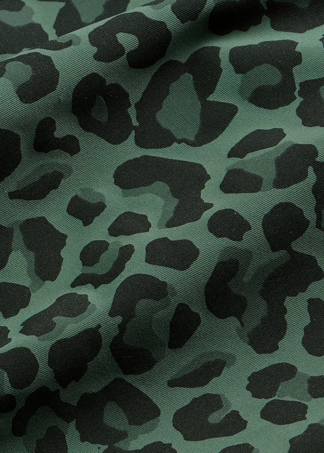 Anti-schurende  biker short met verkoelend materiaal • olijfgroen luipaardprint • product-page.page-title-suffix
