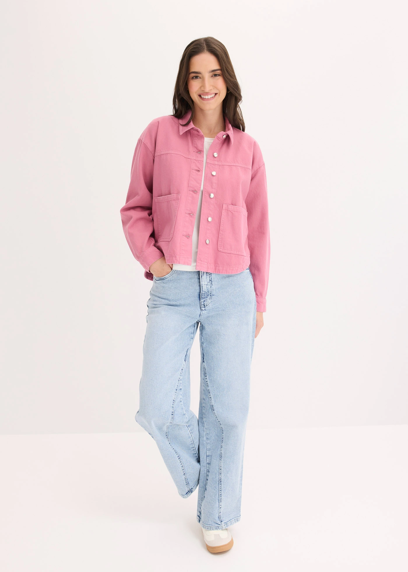 Surchemise 100% coton • mauve • Boutique bonprix