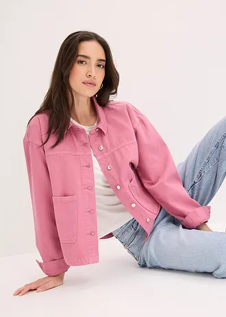 Surchemise 100% coton • mauve • Boutique bonprix