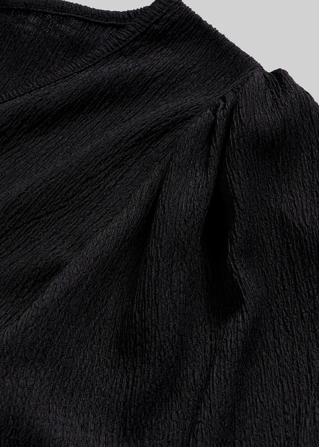 Blouse en jersey crêpe texturé • noir • product-page.page-title-suffix