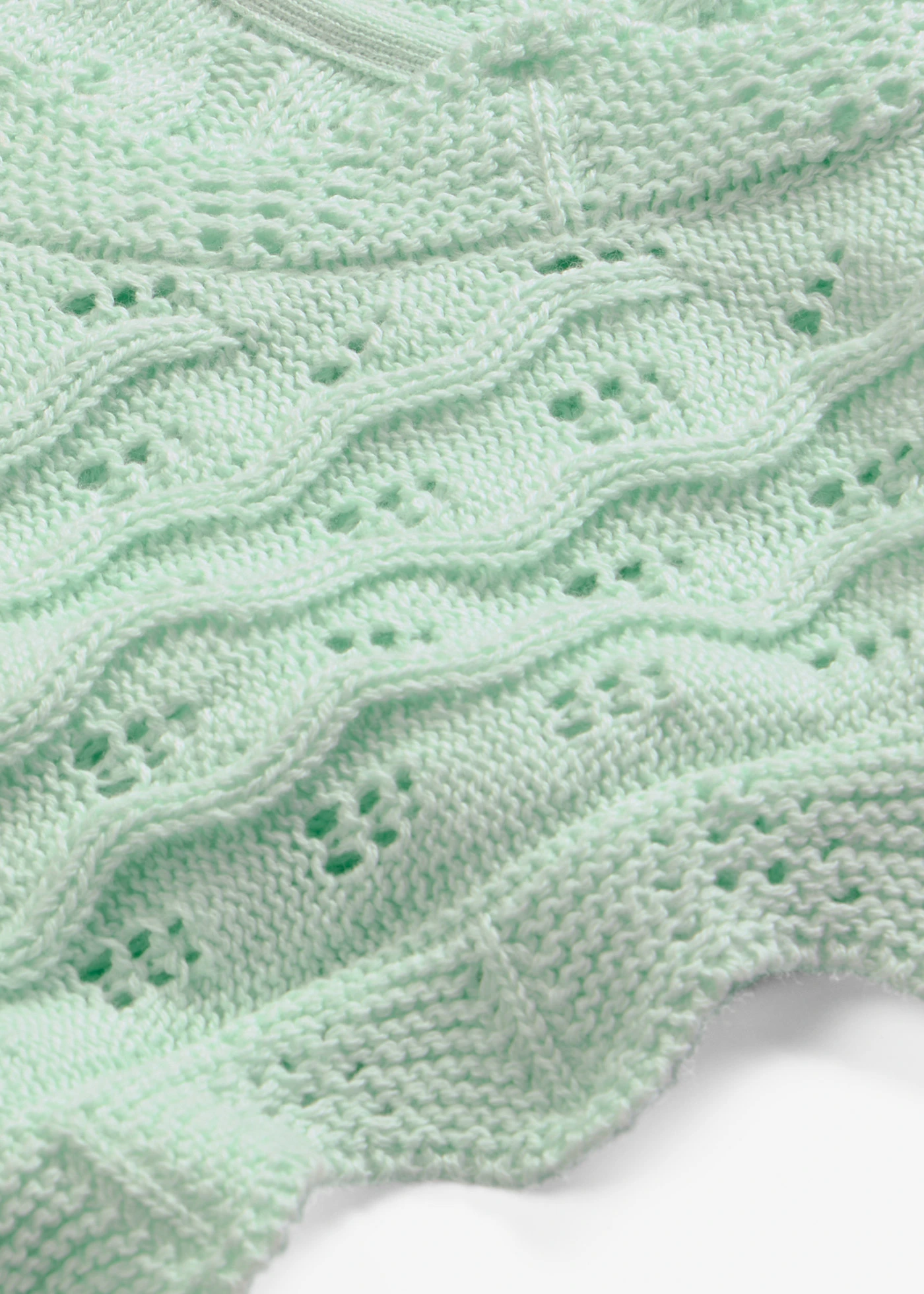 Top en maille 100% coton • menthe clair • Boutique bonprix