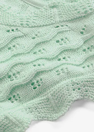 Kötött top tiszta pamutból • világos menta • bonprix áruház