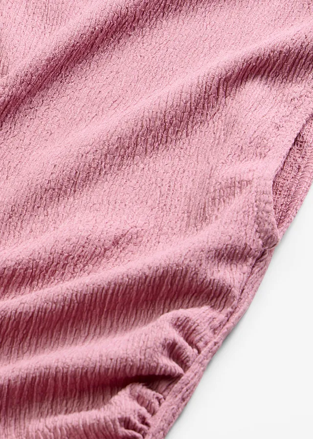 Rochie tricot din crep texturat • mov • magazin bonprix