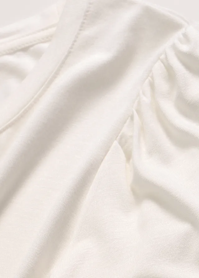 T-shirt doux en viscose extensible • écru • product-page.page-title-suffix