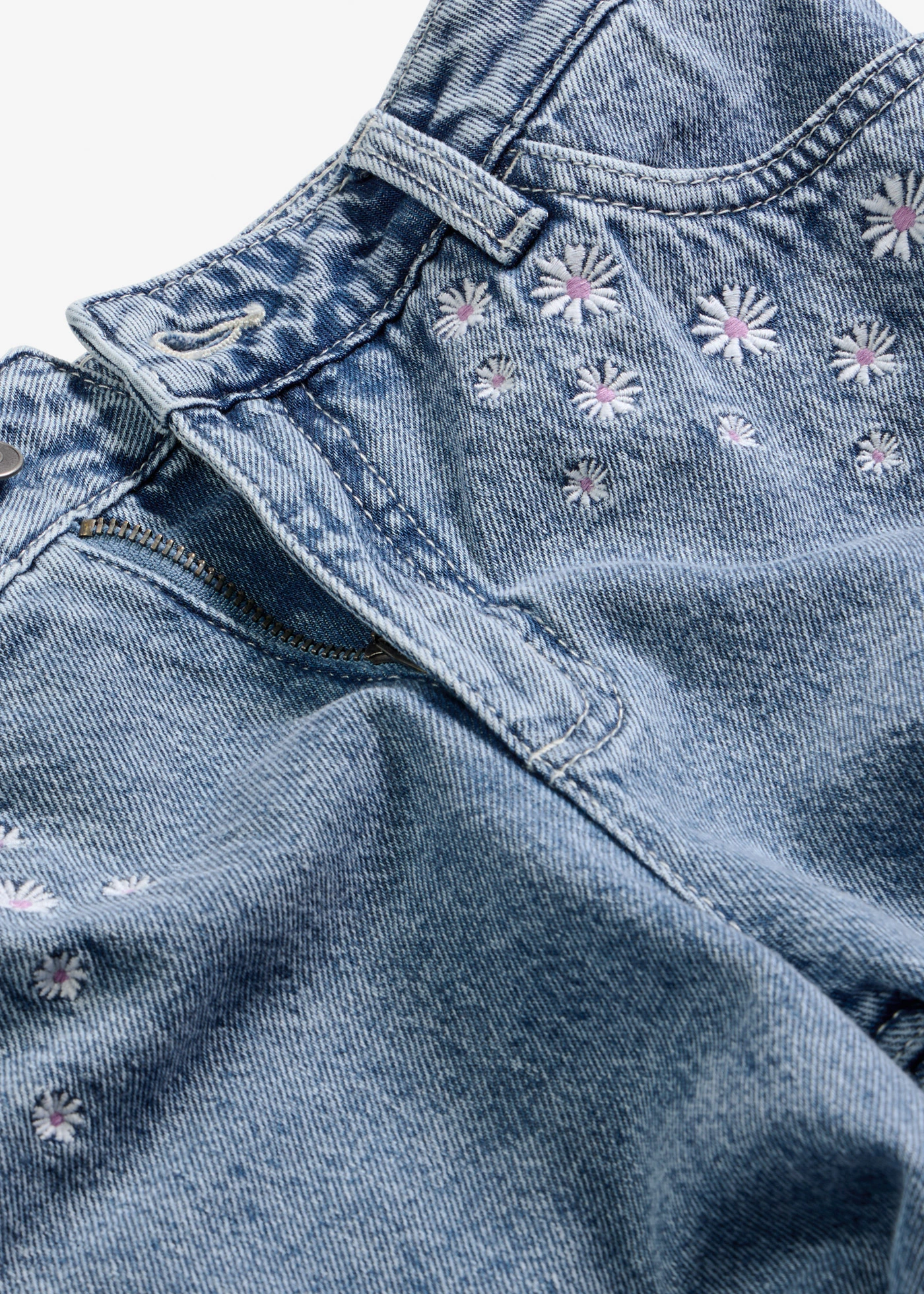 Džíny Wide Leg, Mid Waist • světle modrý denim used • bonprix obchod