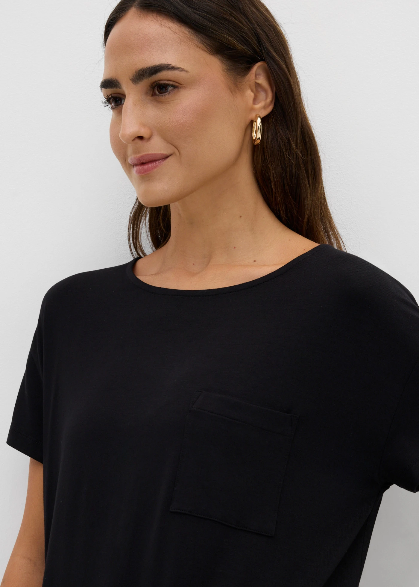 Bluză din amestec moale cu viscoză • negru • magazin bonprix