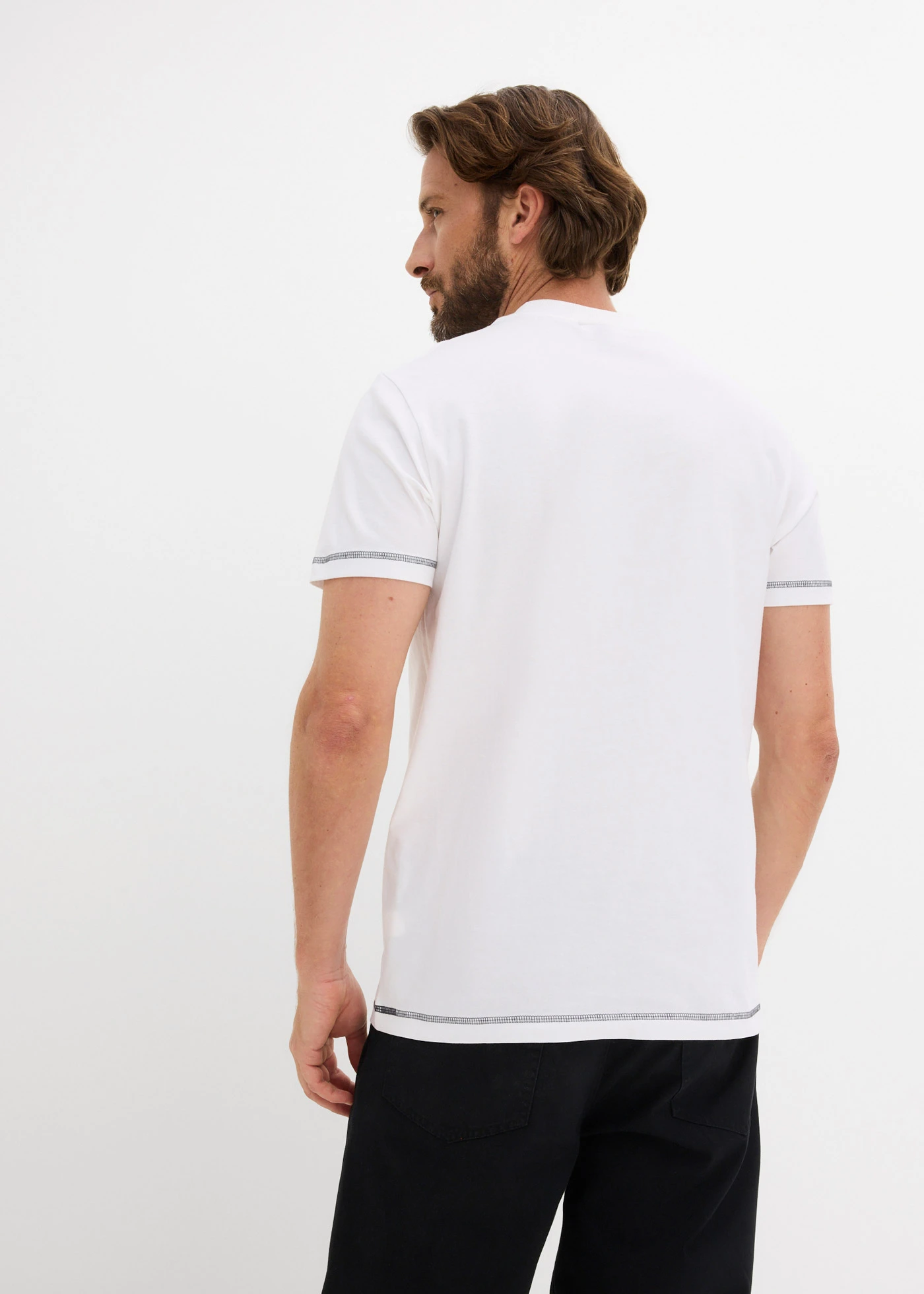 Tricou din bumbac organic 100% • alb cu imprimeu Berlin • magazin bonprix