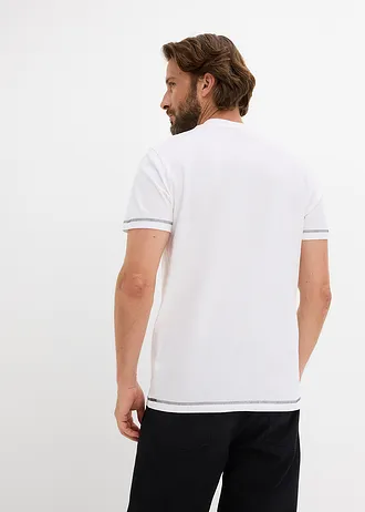 Tricou din bumbac organic 100% • alb cu imprimeu Berlin • magazin bonprix