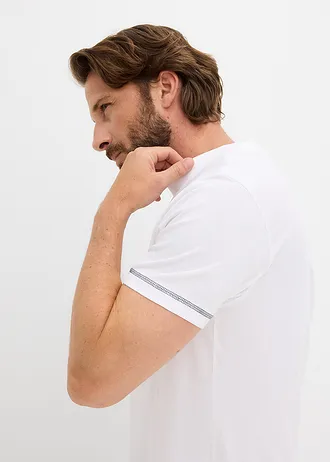 T-shirt z czystej bawełny organicznej • biały z nadrukiem Berlin • sklep bonprix