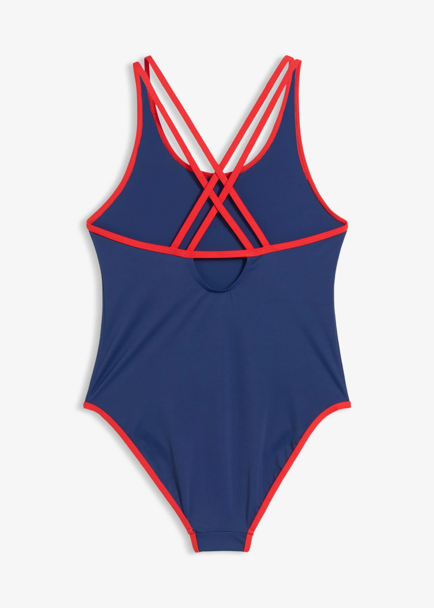 Costum de baie • albastru întunecat-roșu-căpșună • magazin bonprix