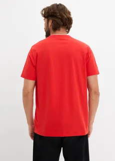 T-shirt col tunisien 100% coton • fraise imprimé • Boutique bonprix