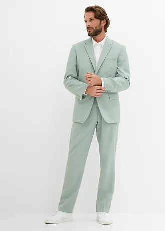 Pak (2-delig), regular fit, Kleur: rookgroen