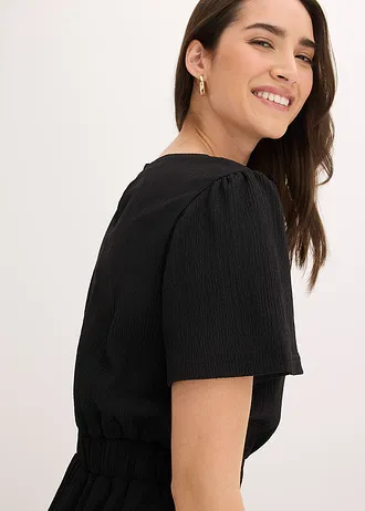 Robe évasée en jersey • noir • Boutique bonprix