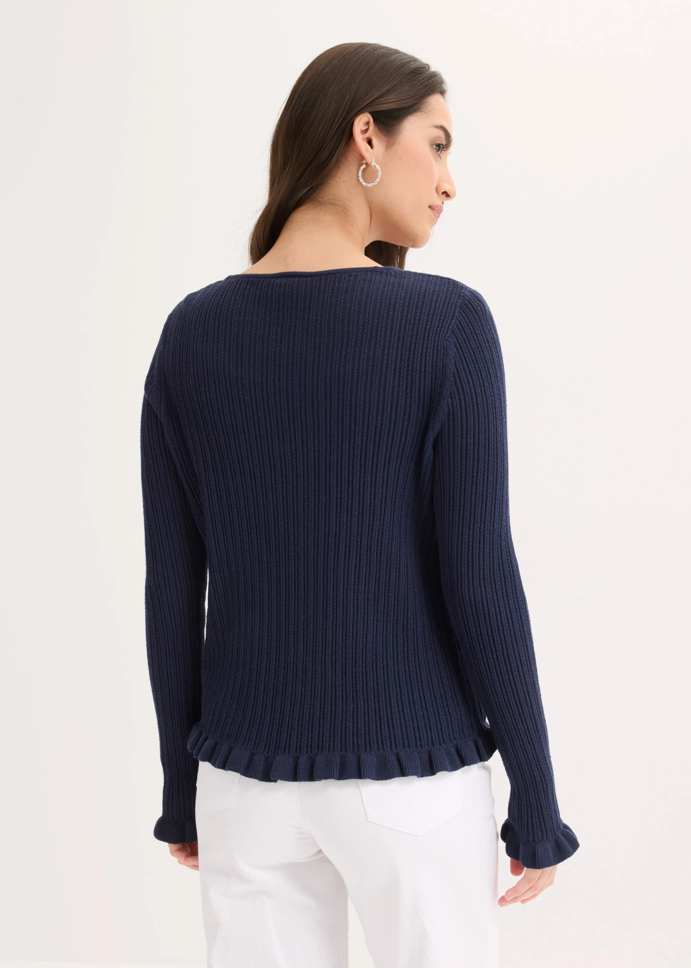 Gilet en fine maille • bleu foncé • Boutique bonprix