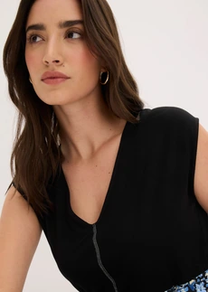 Rochie midi din jerse cu viscoză • albastru-cristal înflorat • magazin bonprix