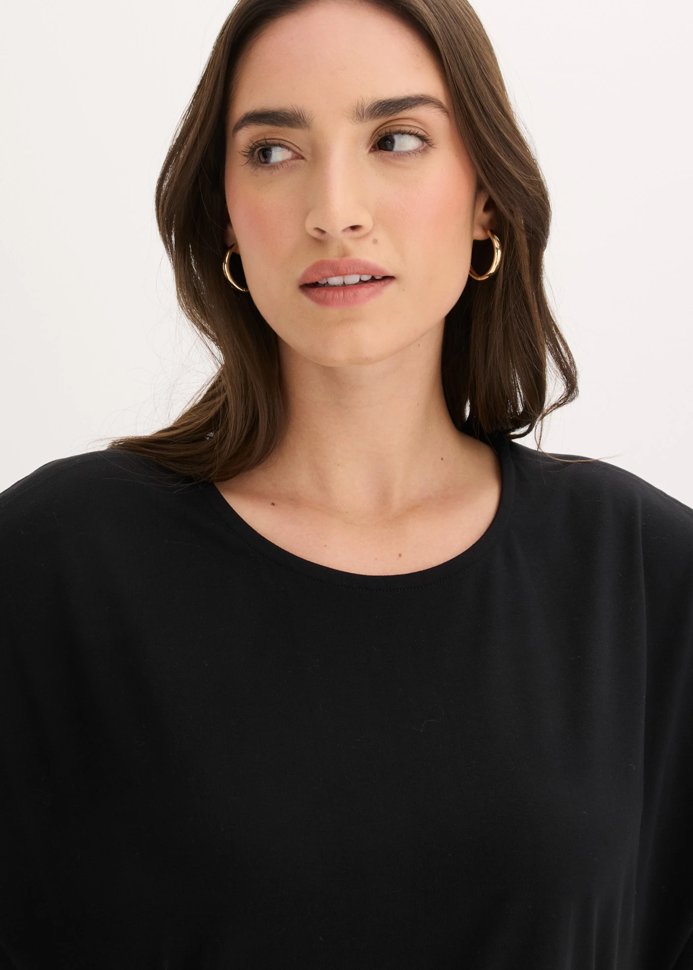 Bluză din material moale cu modal • negru • magazin bonprix