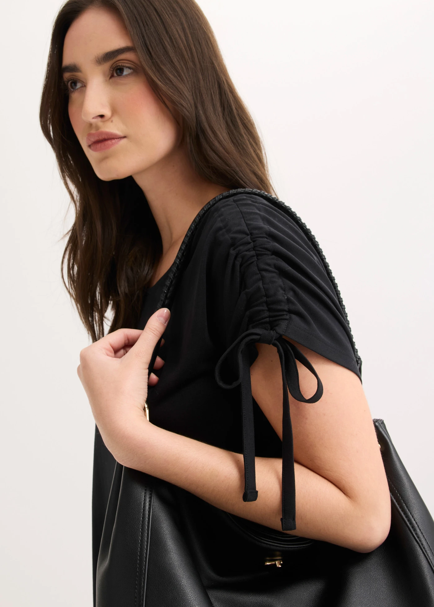 T-shirt doux en modal mélangé • noir • Boutique bonprix