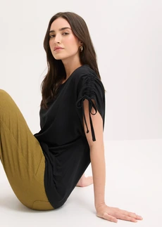 T-shirt doux en modal mélangé • noir • Boutique bonprix