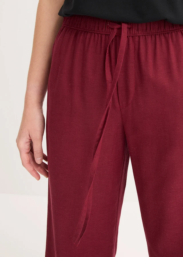 Palazzo broek in een luchtige linnenmix • esdoornrood • product-page.page-title-suffix