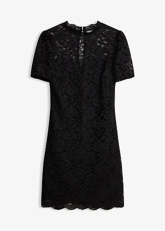 Kanten jurk • zwart • bonprix online shop