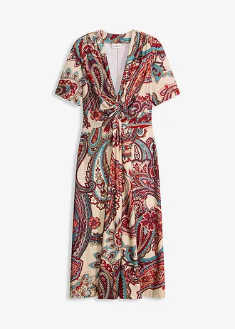 Robe midi, style portefeuille