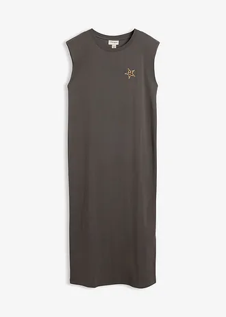 Robe T-shirt 100% coton • anthracite délavé • Boutique bonprix