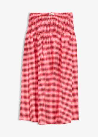 Fustă maxi din material elastic cu bumbac