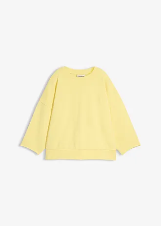 Bluza oversize z mieszanki bawełny, kolor: jasna limonka