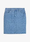 lichtblauw denim luipaardprint