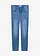 Skinny jeans, high waist, cropped, Kleur: lichtblauw denim used