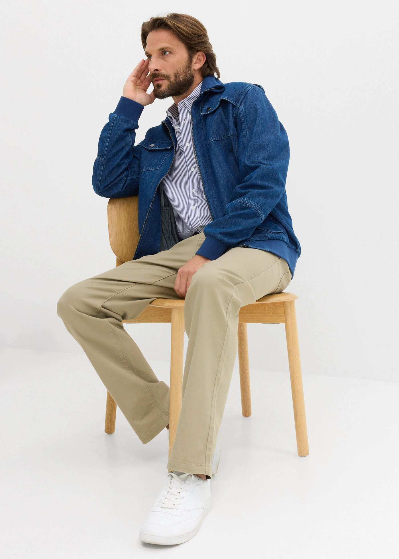 Strečové nohavice Classic Fit Straight • new khaki • obchod bonprix