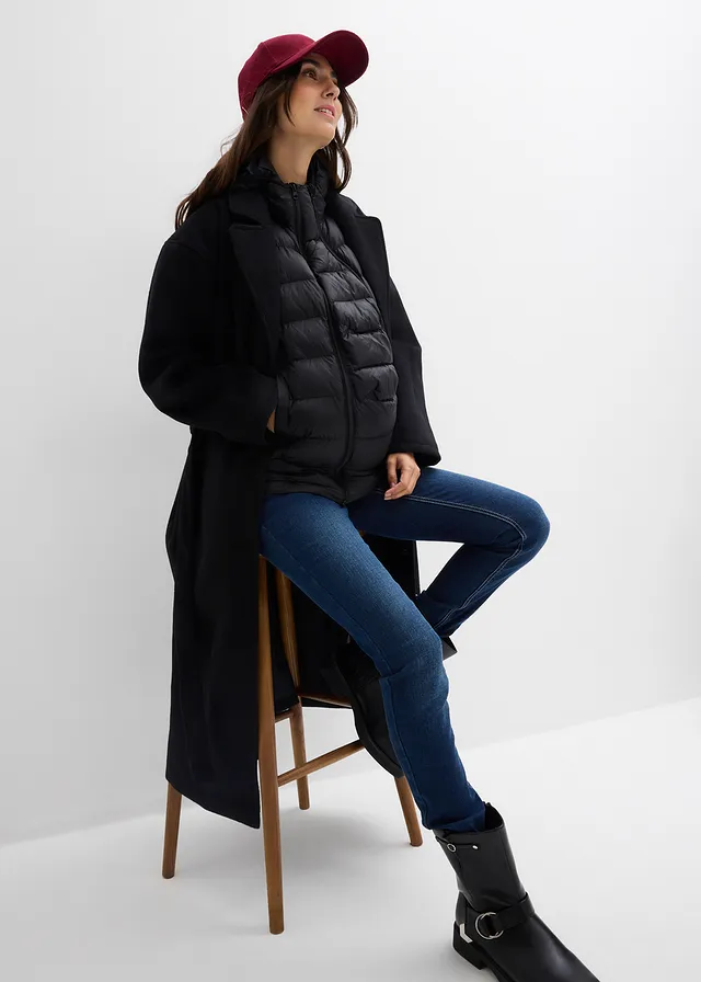 Manteau de grossesse 6-en-1 avec fonction portage et gilet sans manches détachable • noir • product-page.page-title-suffix