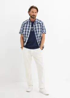 Tricou din bumbac organic 100% • bleumarin cu imprimeu • magazin bonprix