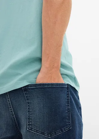 Tričko • minerálově modrá s potiskem • bonprix obchod