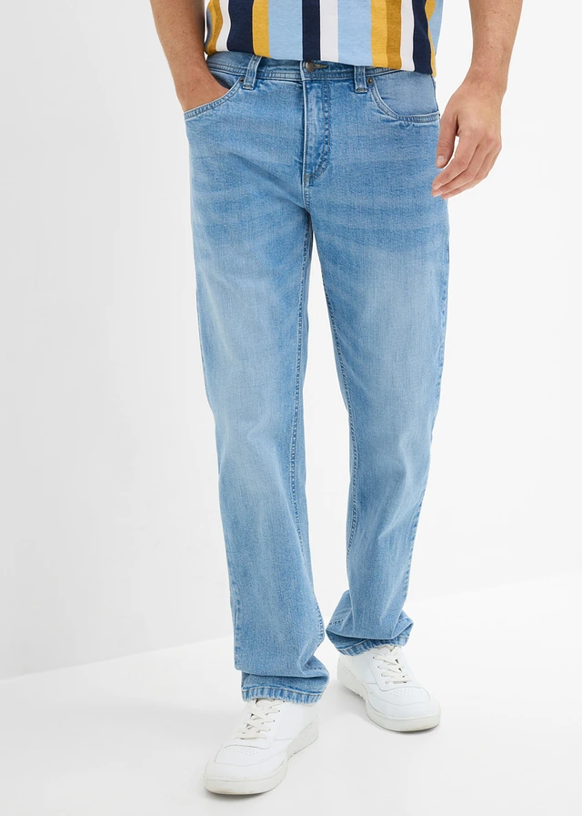 Jean extensible, coupe droite et regular • bleu clair denim • product-page.page-title-suffix