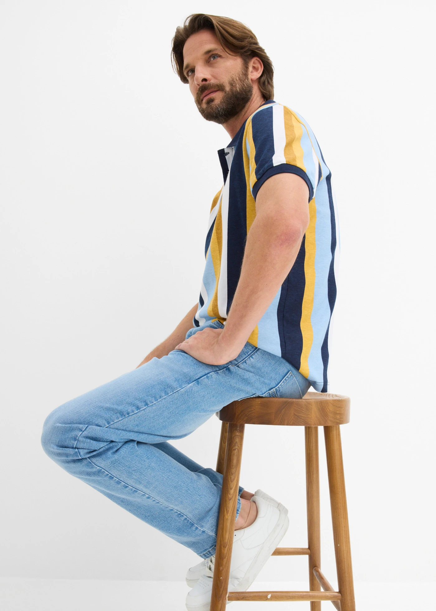 Jean extensible, coupe droite et regular • bleu clair denim • Boutique bonprix