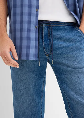 Lichte 3/4 stretchjeans, regular fit • blauw denim • bonprix online shop