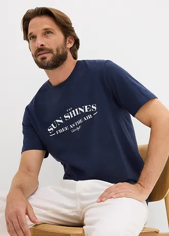 Tričko • tmavě modrá s potiskem • bonprix obchod