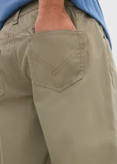 Keprové kalhoty z čisté bavlny Regular Fit, Straight • světle olivová • bonprix obchod