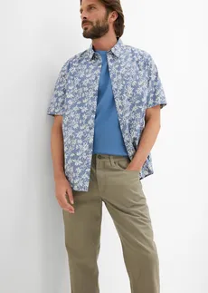 Regular Fit twill nadrág tiszta pamutból, Straight • világos olivazöld • bonprix áruház