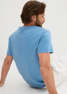 Tricou (set/ 5 buc.) • albastru mat+albastru jeans+indigo deschis+bleumarin+gri melanj • magazin bonprix