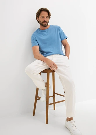 T-shirt (set van 5) • mat blauw+jeansblauw+lichtindigo+donkerblauw+grijs gemêleerd • bonprix online shop