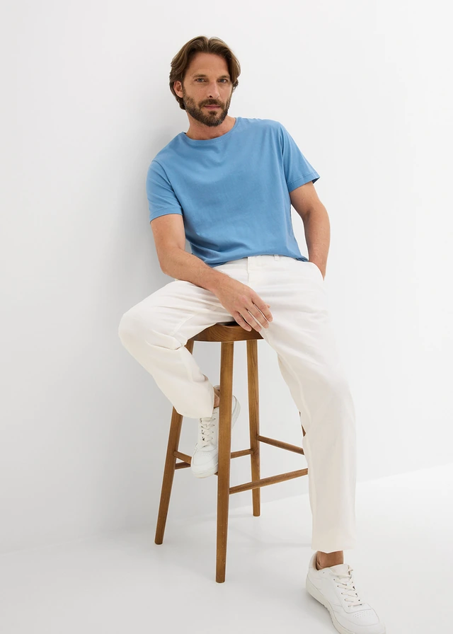 Lot de 5 T-shirts • bleu mat + bleu jean + indigo clair + bleu foncé + gris chiné • product-page.page-title-suffix