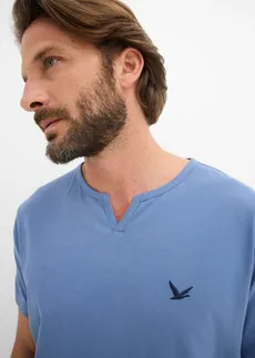 T-shirt (set van 2) • donkerblauw+jeansblauw • bonprix online shop